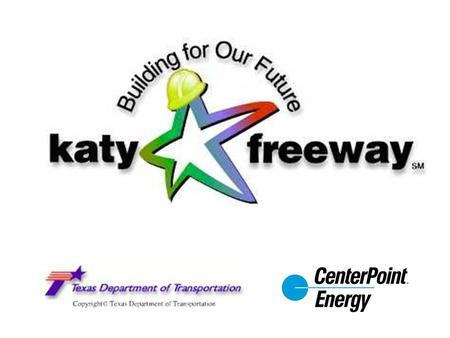 Katy Freeway 40 mile section of IH 10 from downtown Houston to the Brazos River Constructed in the 1960’s Design capacity of 79,200 vehicles per day –Pavement.