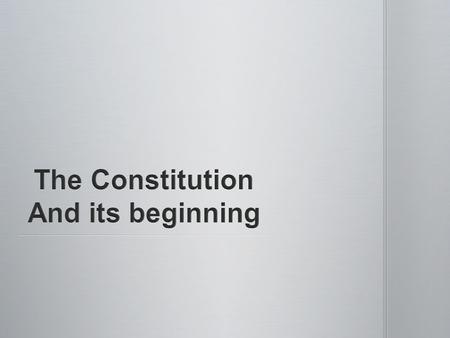 We have to take a look back at the other crucial documents that impacted out country. We have to take a look back at the other crucial documents that.