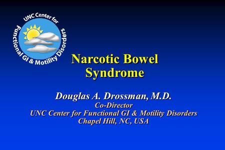 Narcotic Bowel Syndrome