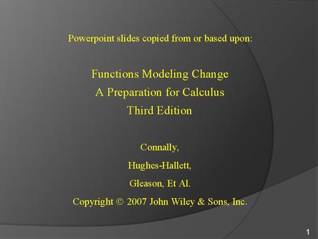 1. 1.5 GEOMETRIC PROPERTIES OF LINEAR FUNCTIONS 2.