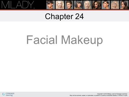 Chapter 24 Facial Makeup 1.