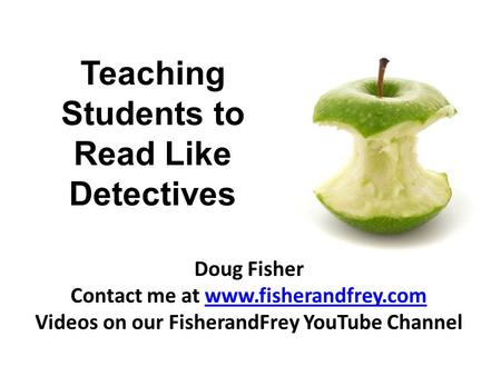 Teaching Students to Read Like Detectives