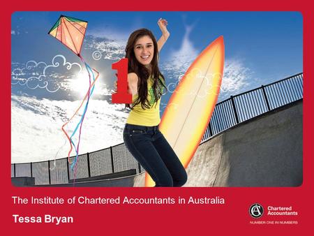 The Institute of Chartered Accountants in Australia Tessa Bryan.