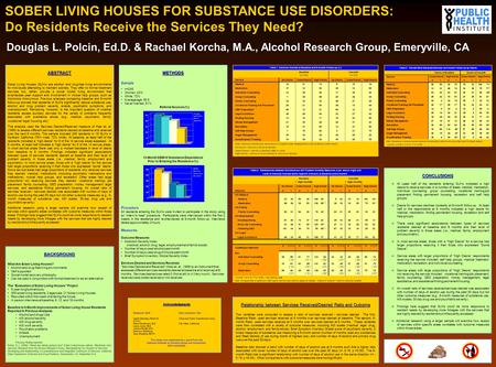 METHODS Sample n=245 Women, 24% White, 72% Average age, 36.5 Never married, 51% Referral Sources (%) 12-Month DSM-IV Substance Dependence Prior to Entering.