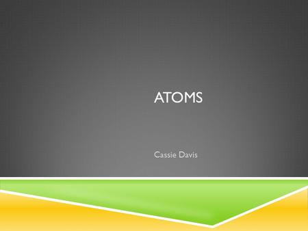 ATOMS Cassie Davis. SPAGHETTI AND MEATBALLS FOR ALL