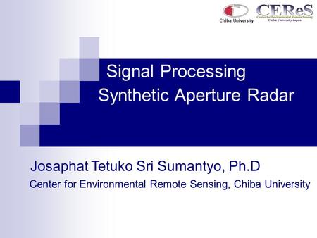 Synthetic Aperture Radar