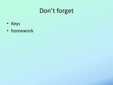 Don’t forget Keys homework. Sunday Sept 20th: Summary Main threads Equations of geophysical fluid dynamics Eigenfunctions of the Laplacian.