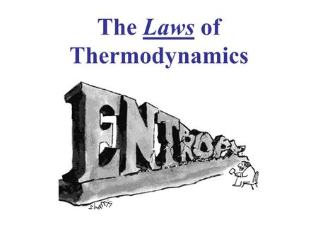 The Laws of Thermodynamics