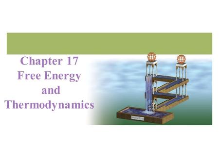 Chapter 17 Free Energy and Thermodynamics. 2 Thermodynamics vs. Kinetics.