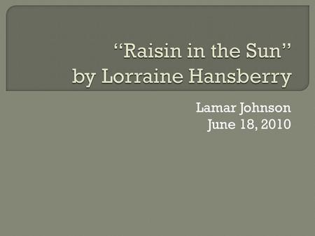 Lamar Johnson June 18, 2010.  Characterization Characterization  Round Round  Flat Flat  Static Static  Dynamic Dynamic.