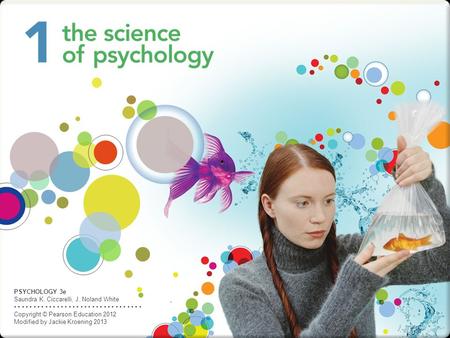 PSYCHOLOGY 3e Saundra K. Ciccarelli, J. Noland White Copyright © Pearson Education 2012 Modified by Jackie Kroening 2013.