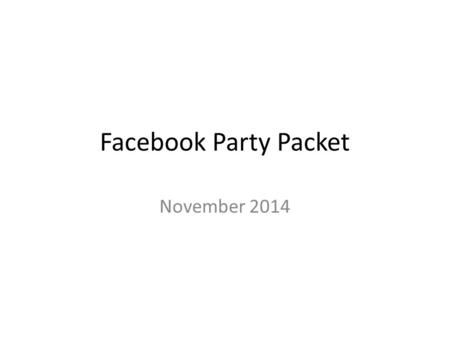 Facebook Party Packet November 2014. Are you new to American Serenade? Envision this....coffee, tea and wine sent to your home! Not having to add cream.