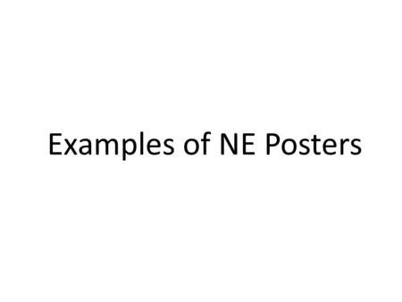 Examples of NE Posters. What do you observe about Singapore’s Demography? Singapore is a multi-racial country. We must uphold racial and religious harmony.