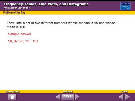 Frequency Tables, Line Plots, and Histograms