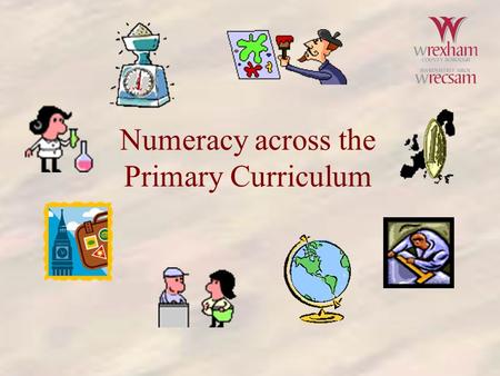 Numeracy across the Primary Curriculum. PE  Page=homepage.