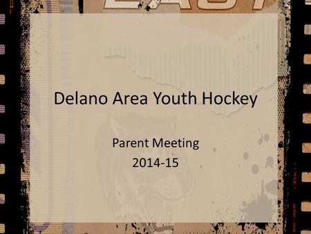 Delano Area Youth Hockey Parent Meeting 2014-15. Agenda Mission & Vision Introduction for 1 st year parents Communication Updates – DASA – HDC / Team.