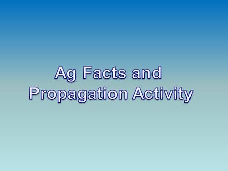 What are four of the top Ag products produced by Georgia farmers in recent years? 1. 2. 3. 4. What is the most important non food crop in the world? 5.