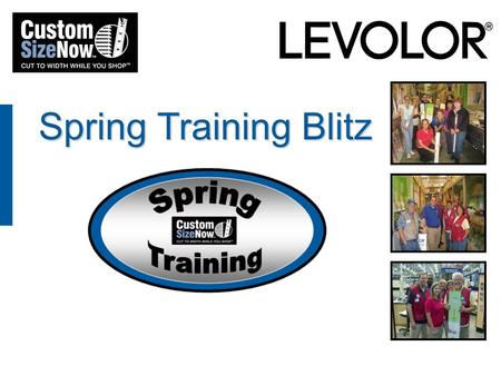 Spring Training Blitz. 2 Goals » Increase Trained Stores Sales Trend over Non-Trained Stores by 5% ▪ By RDC ▪ April & May Sales » Increase Associate Awareness.