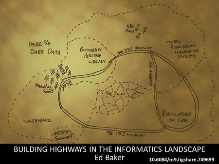 BUILDING HIGHWAYS IN THE INFORMATICS LANDSCAPE Ed Baker 10.6084/m9.figshare.749699.