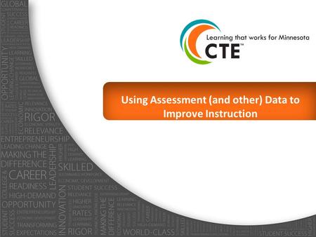 Using Assessment (and other) Data to Improve Instruction.