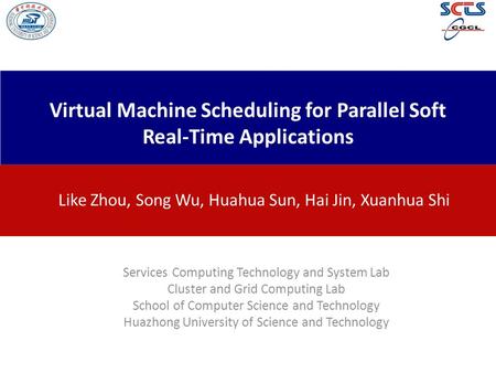 Virtual Machine Scheduling for Parallel Soft Real-Time Applications