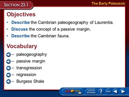 Objectives Vocabulary