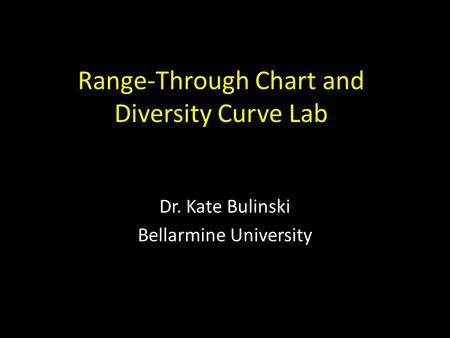 Range-Through Chart and Diversity Curve Lab