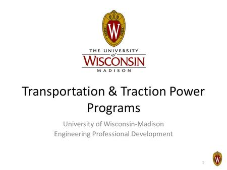 Transportation & Traction Power Programs