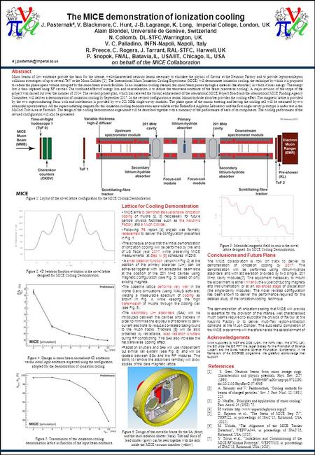 The MICE demonstration of ionization cooling J. Pasternak #, V. Blackmore, C. Hunt, J-B. Lagrange, K. Long, Imperial College, London, UK Alain Blondel,