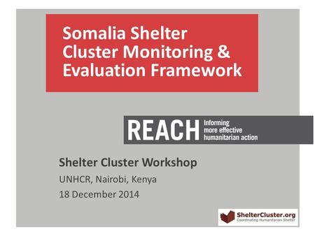 WORKSHOP OBJECTIVES AND DAY-PLAN Present draft framework and indicators To review these and in particular, to use your technical and contextual knowledge.