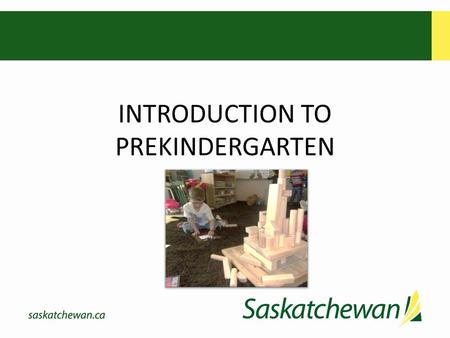 INTRODUCTION TO PREKINDERGARTEN. Welcome Powerpoint content: Background to Prekindergarten Before you proceed please have the following items with you: