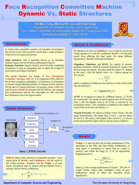 We introduce the use of Confidence c as a weighted vote for the voting machine to avoid low confidence Result r of individual expert from affecting the.