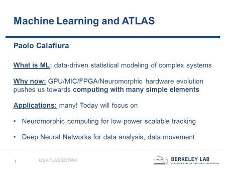 Machine Learning and ATLAS