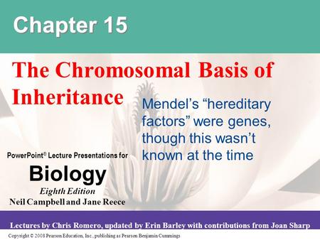 Copyright © 2008 Pearson Education, Inc., publishing as Pearson Benjamin Cummings PowerPoint ® Lecture Presentations for Biology Eighth Edition Neil Campbell.