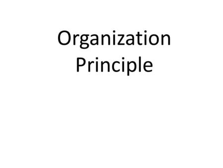 Organization Principle. Organizational Principle: Which student has one? General Topic: September 11th terrorist attack Specific Topic: Why we should.