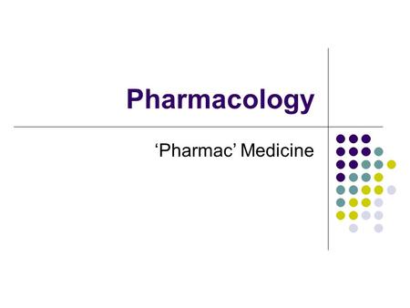 Pharmacology ‘Pharmac’ Medicine. Categories Drugs are categorised according to function e.g. anti inflammatories, antihypertensives, Antibiotics Are known.