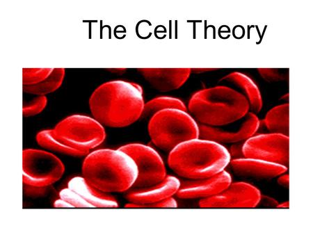 The Cell Theory.