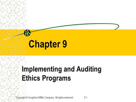 Implementing and Auditing Ethics Programs