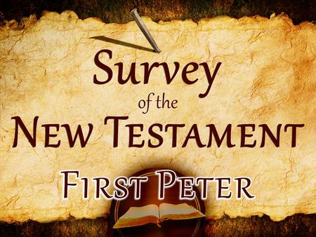 Author: Peter Recipient: Christians dispersed throughout Asia Minor Date: 64-68 A.D. Theme: Hope and grace for Christians in the midst of persecution.