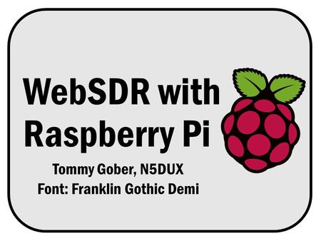 WebSDR with Raspberry Pi