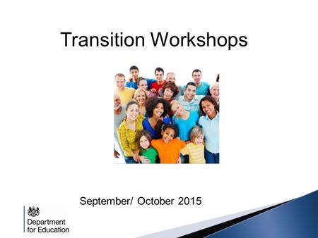 Transition Workshops September/ October 2015. Programme for the day 2 10.00Welcome and IntroductionsMM 10.05 Purpose and overview of the session Regional.