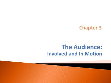 The Audience: Involved and In Motion.  Discusses various types of audience participation in the journalistic process, from acting as sources to citizen.