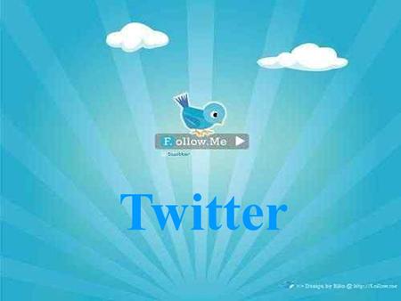 Twitter.  Twitter is a social networking and micro-blogging service that enables its users to send and read other user’s updates.