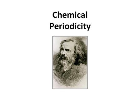 Chemical Periodicity.