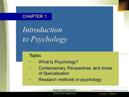 Introduction to Psychology