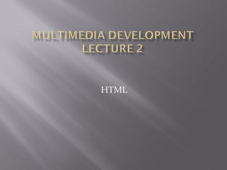 HTML. The WWW is built of web pages, those pages are created with HyperText Markup Language (HTML) HTML is not a programming language but a markup (formatting)