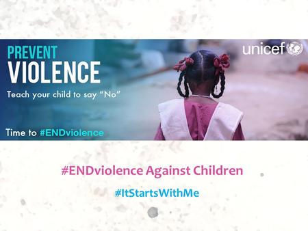 #ENDviolence Against Children #ItStartsWithMe. We are largely bystanders, onlookers, deriving pleasure from others’ misery or just retracting back to.