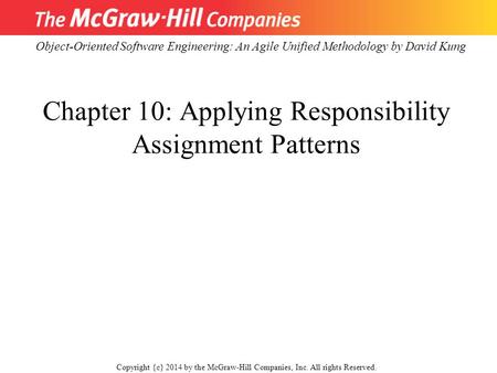 Chapter 10: Applying Responsibility Assignment Patterns