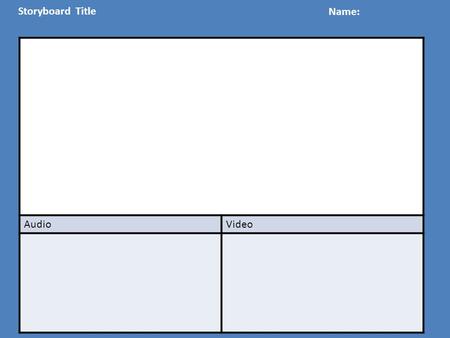 Storyboard Title Name: AudioVideo. Storyboard Title Name: AudioVideo.