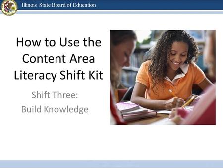 How to Use the Content Area Literacy Shift Kit Shift Three: Build Knowledge.